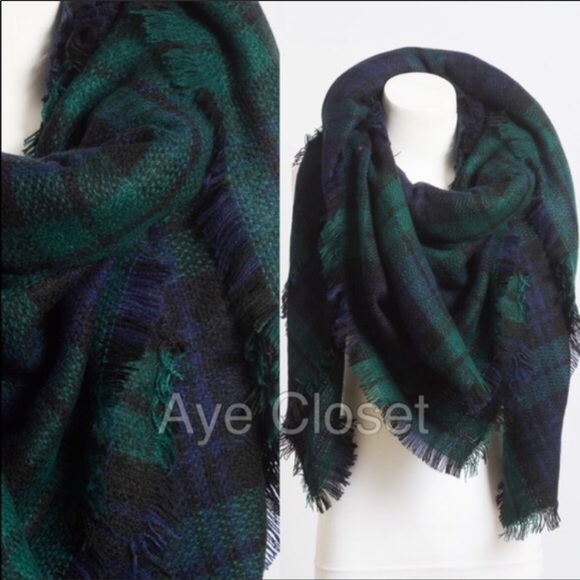 Oversized Blanket Tartan Scarf Wrap Plaid Comfy - Picture 5 of 5